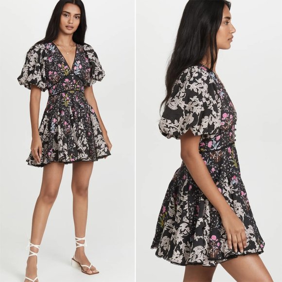 HEMANT & NANDITA Dresses & Skirts - NWT Hemant and Nandita Vim Skater Dress Floral Black